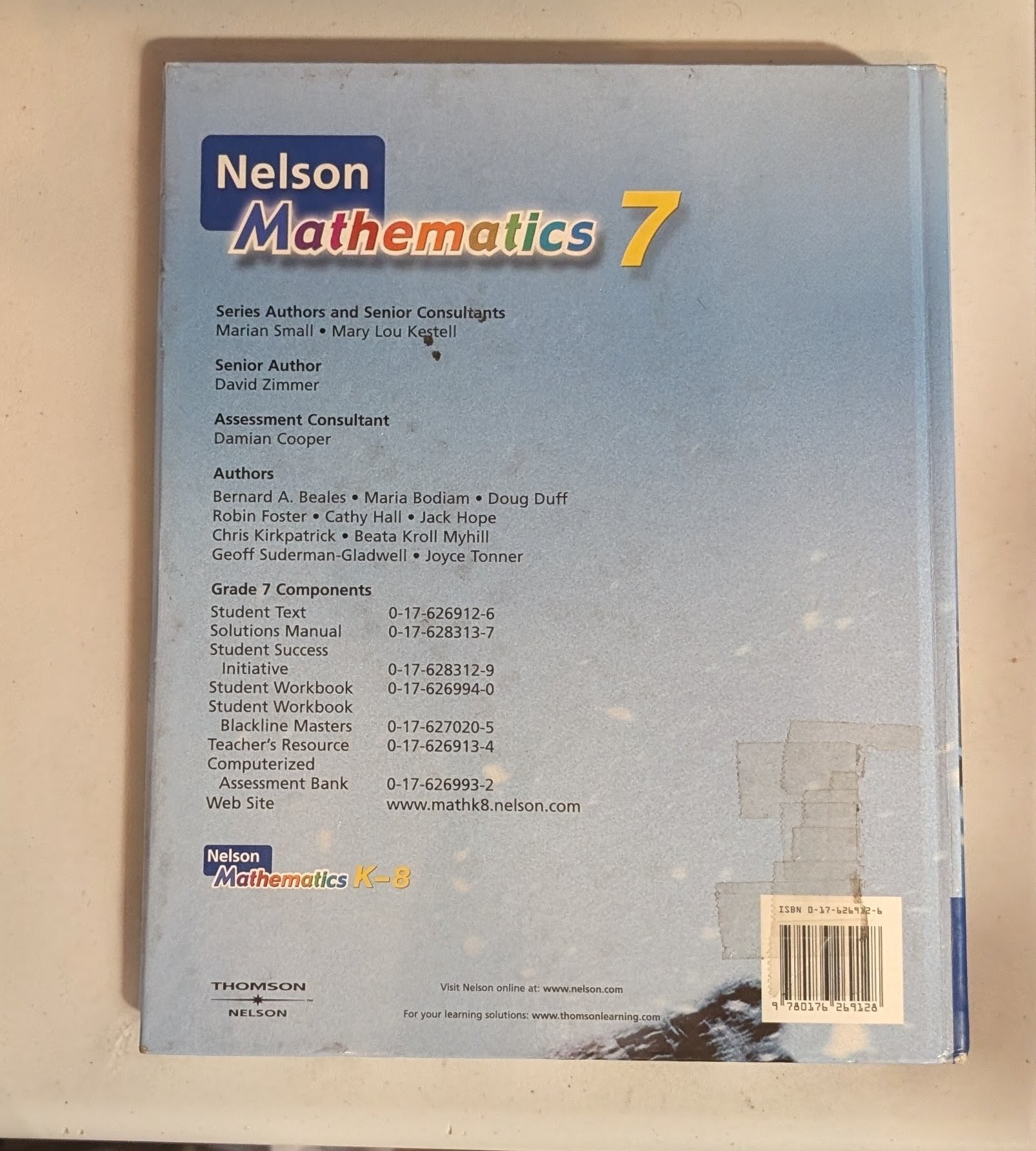 Nelson Mathematics 7
