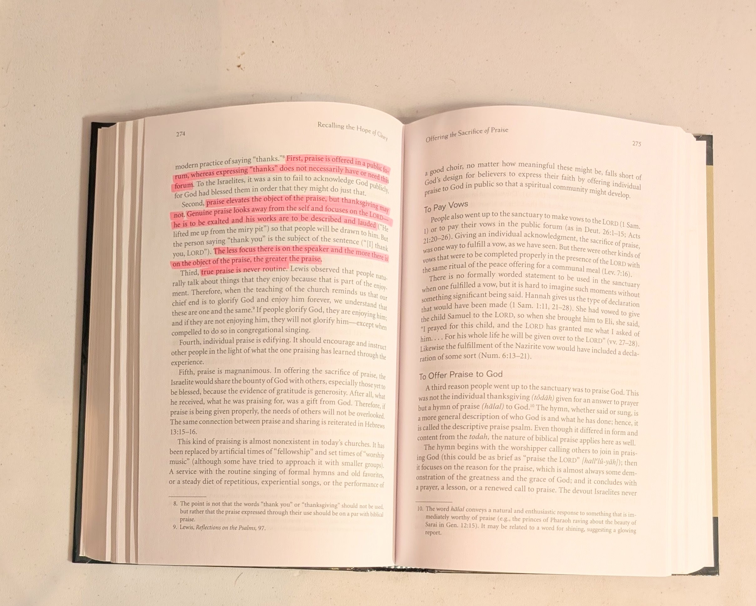 Recalling the Hope of Glory