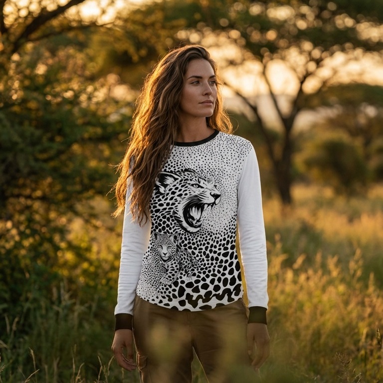 Born Wild Panel Printed Sweatshirt