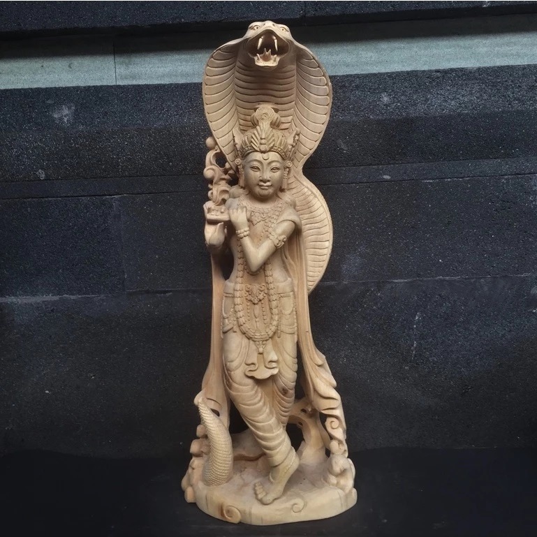 Patung Krishna dan Ular Kobra