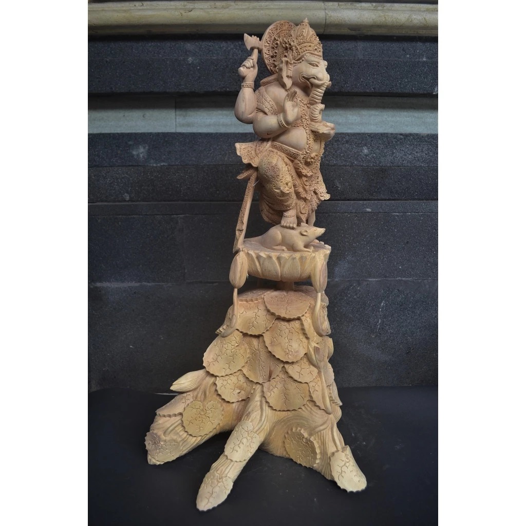 Patung Ganesha Kayu