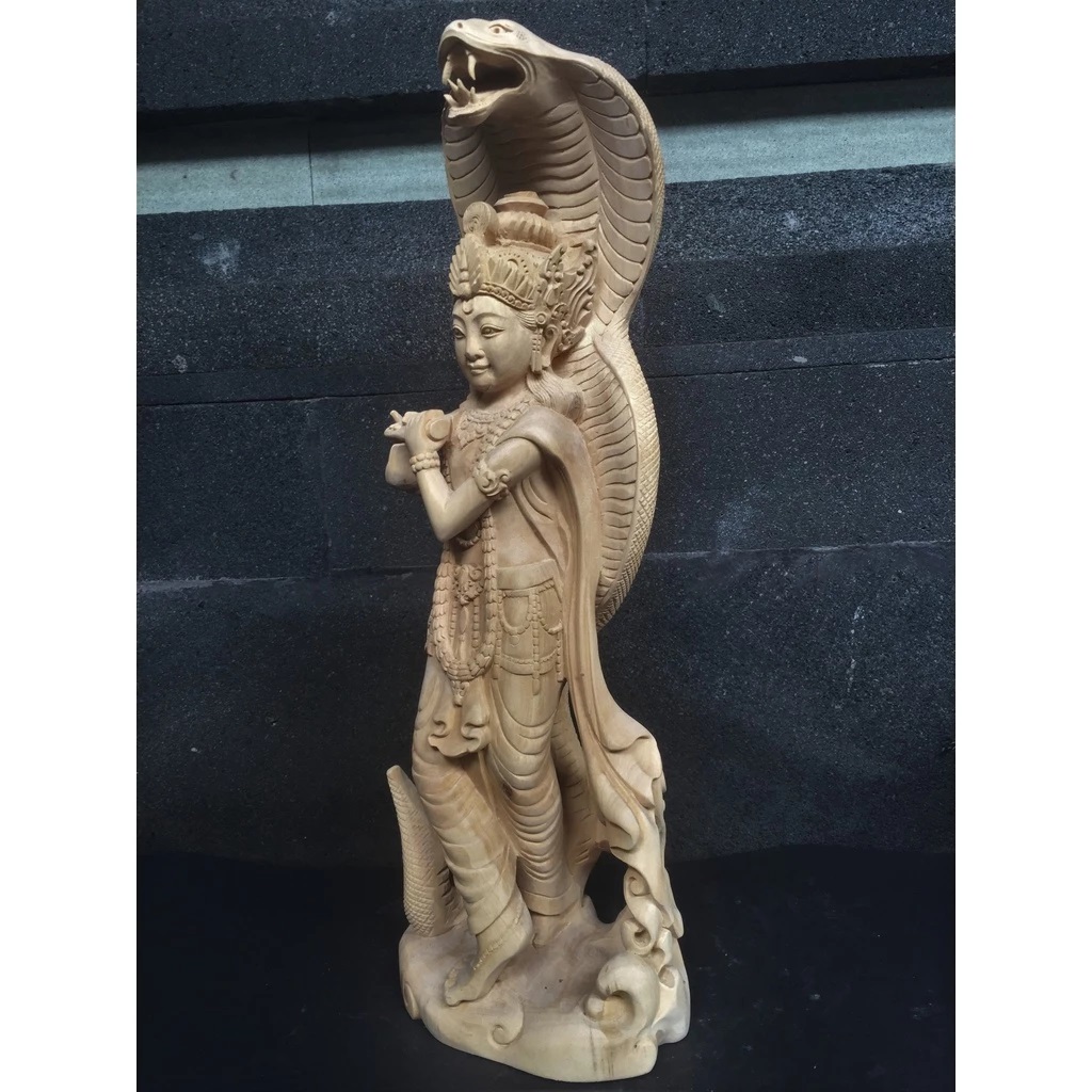 Patung Krishna dan Ular Kobra