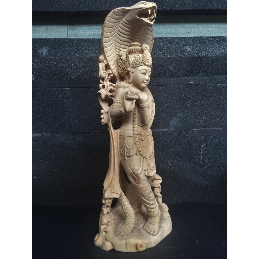 Patung Krishna dan Ular Kobra