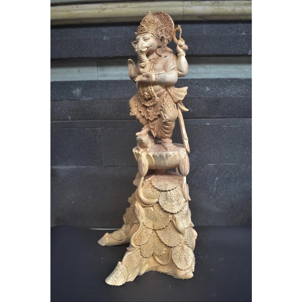 Patung Ganesha Kayu