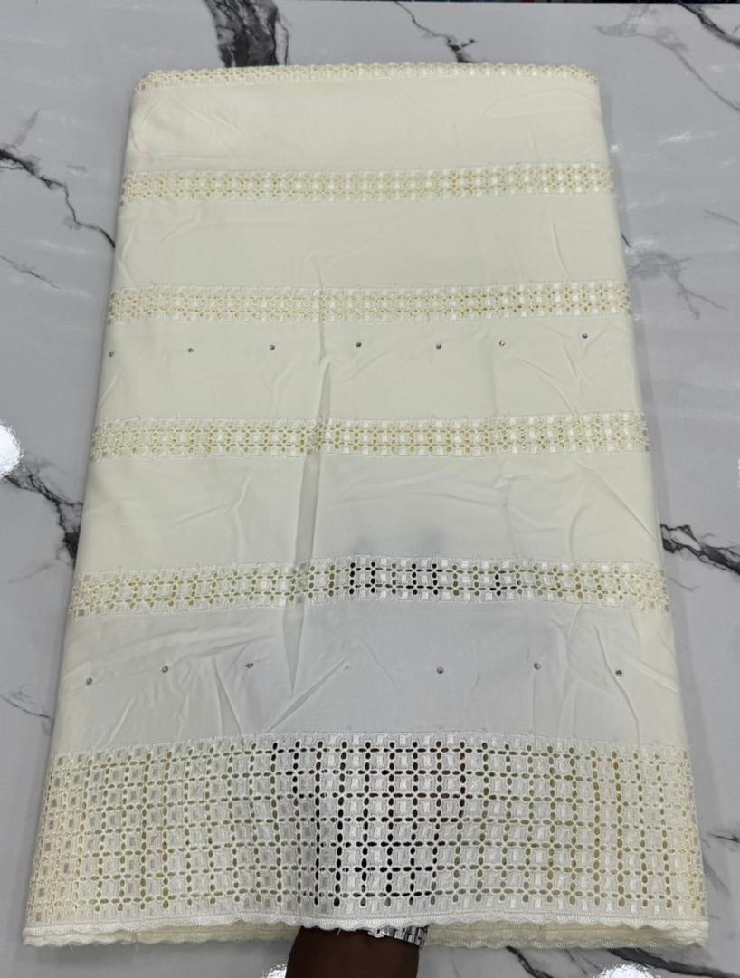 Turquoise Swiss Lace Fabric