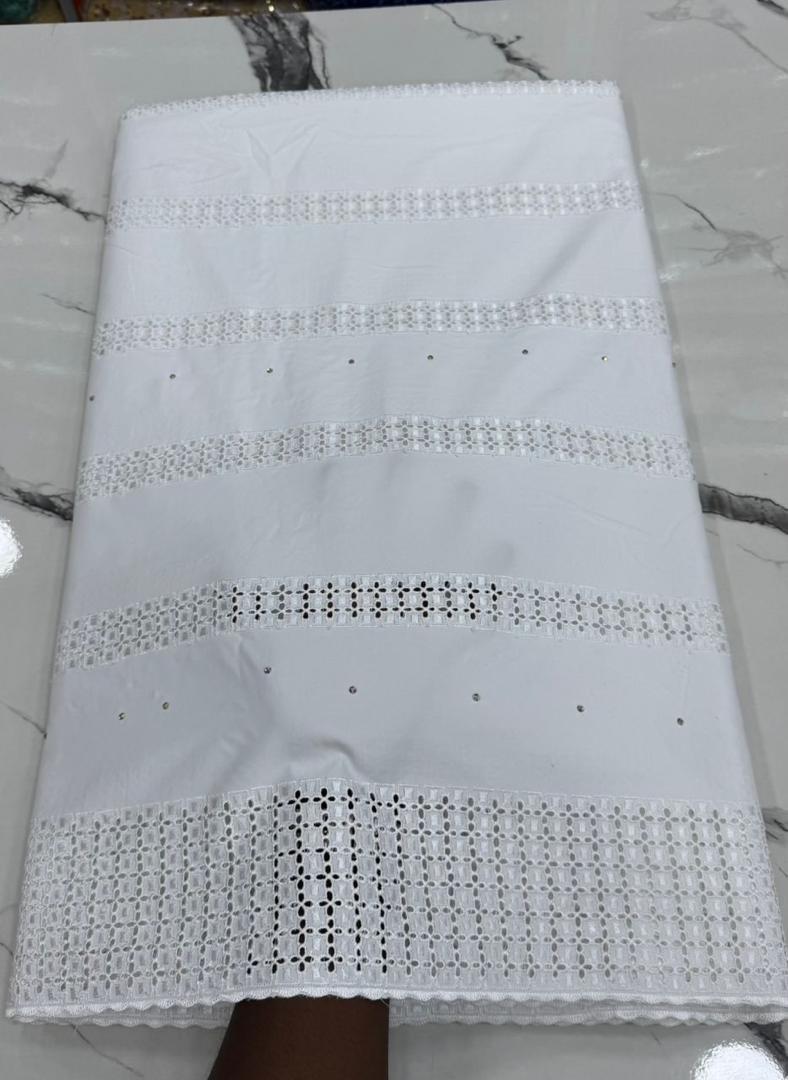 Turquoise Swiss Lace Fabric