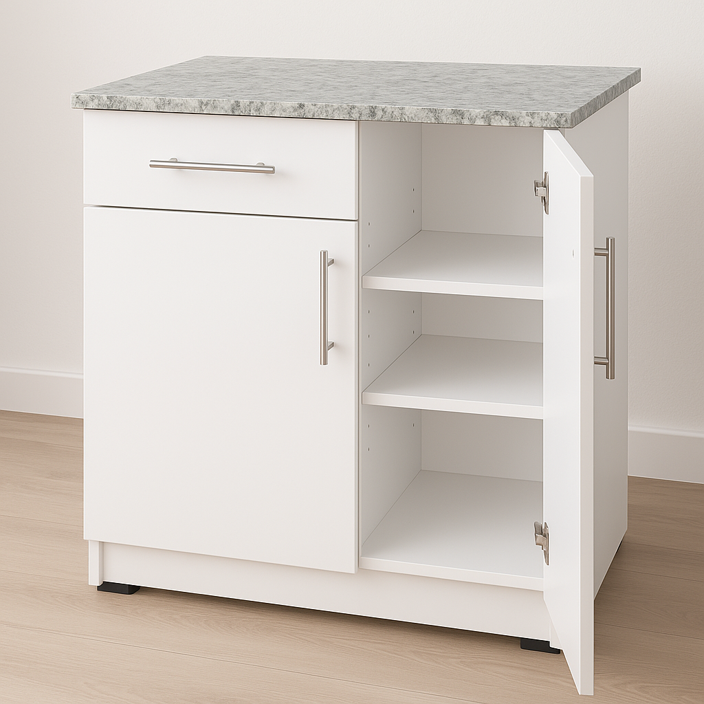 Packing kitchen cabinet