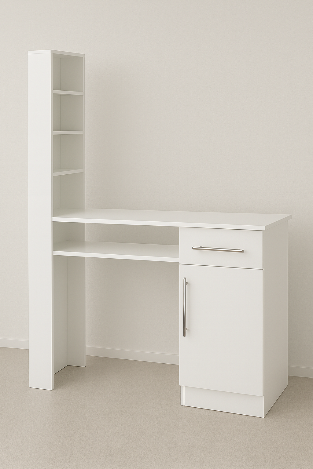 Modern Nail Table – One Drawer One Door