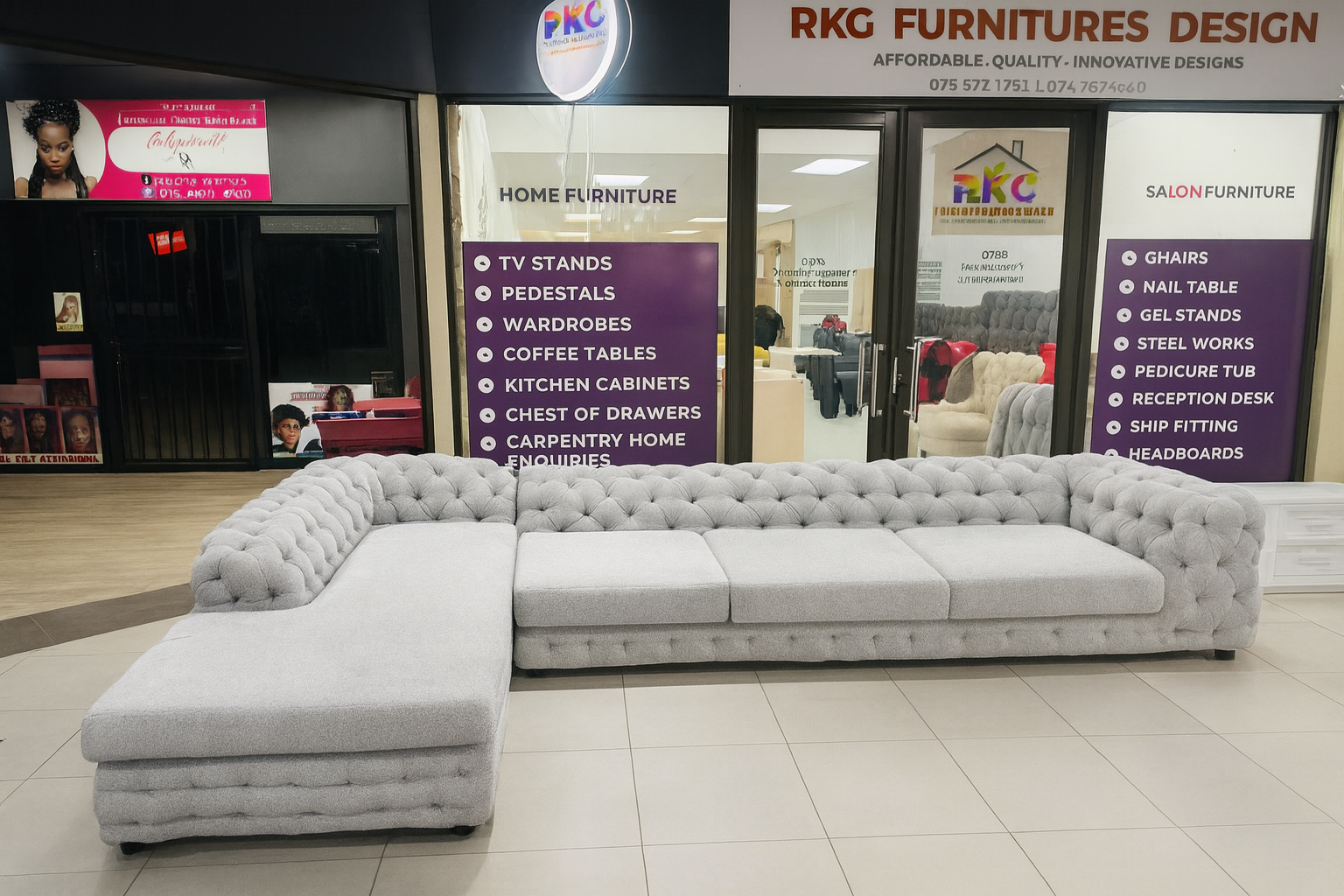 Modern L-shape Sectional Sofa