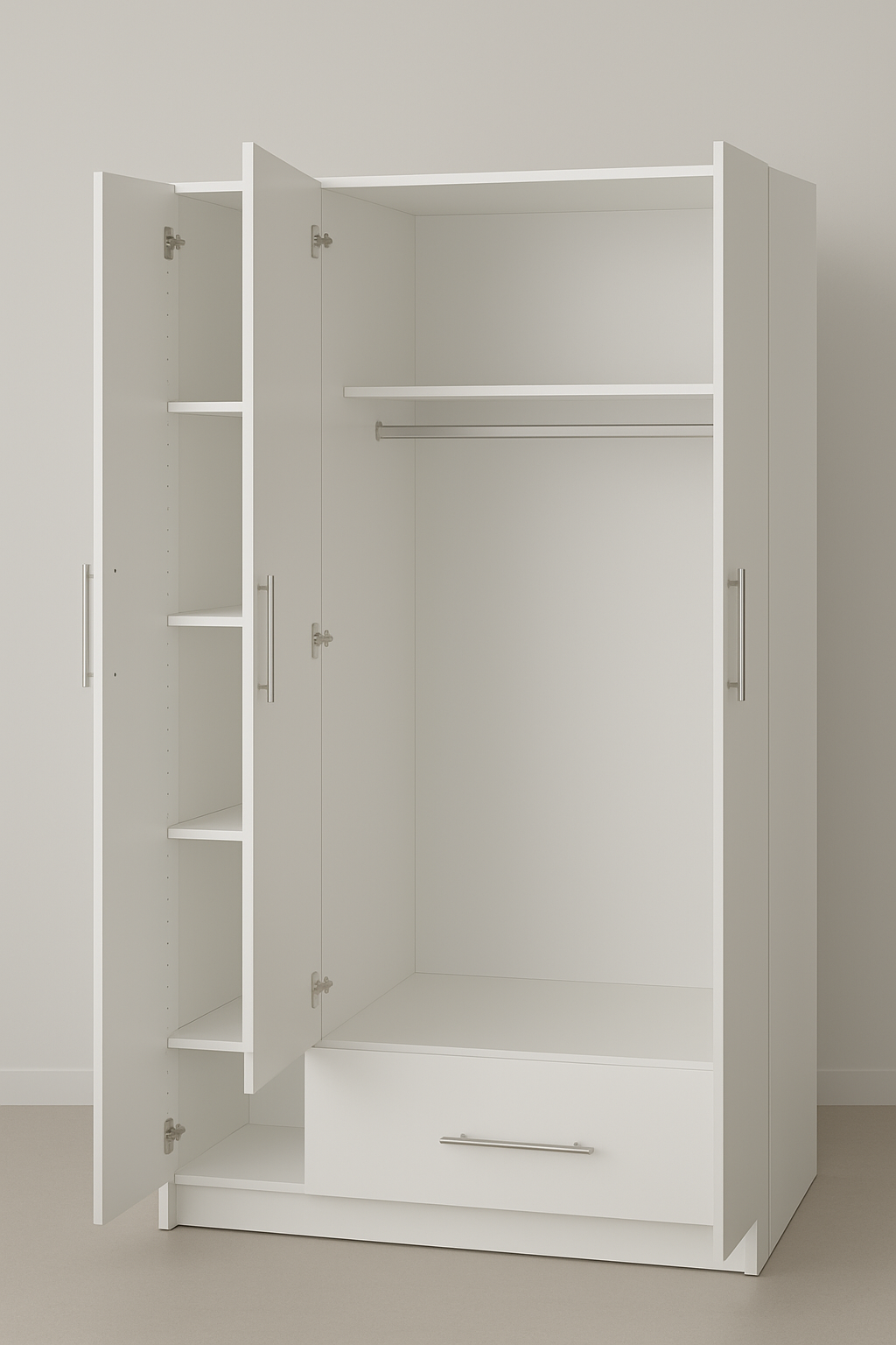Family Bulk 3 Door Wardrobe