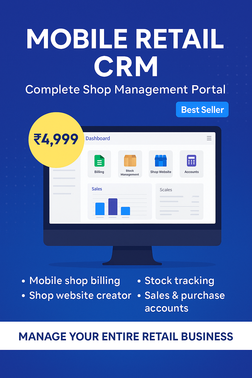Mobile Retail CRM – Complete Shop Management Portal