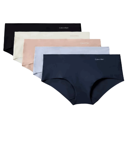 Paquete de 5 panties Invisible Hipster Calvin Klein