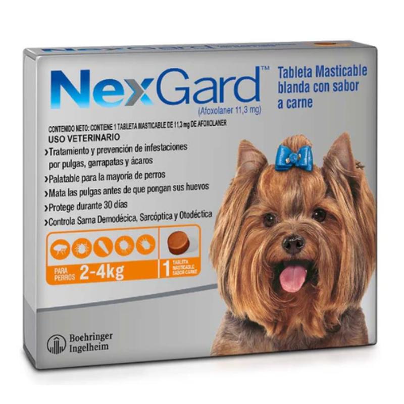 NexGard Tableta Masticable 2-4kg