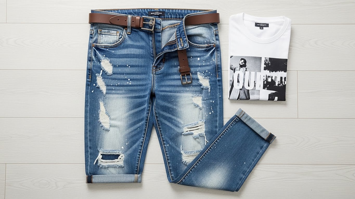 Jean déchiré homme