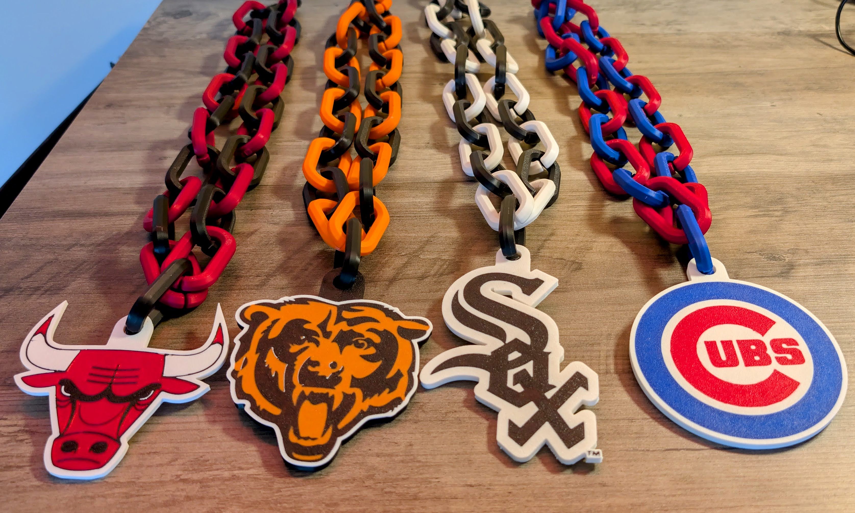 Sports Team Logo Chains | Custom Options Available