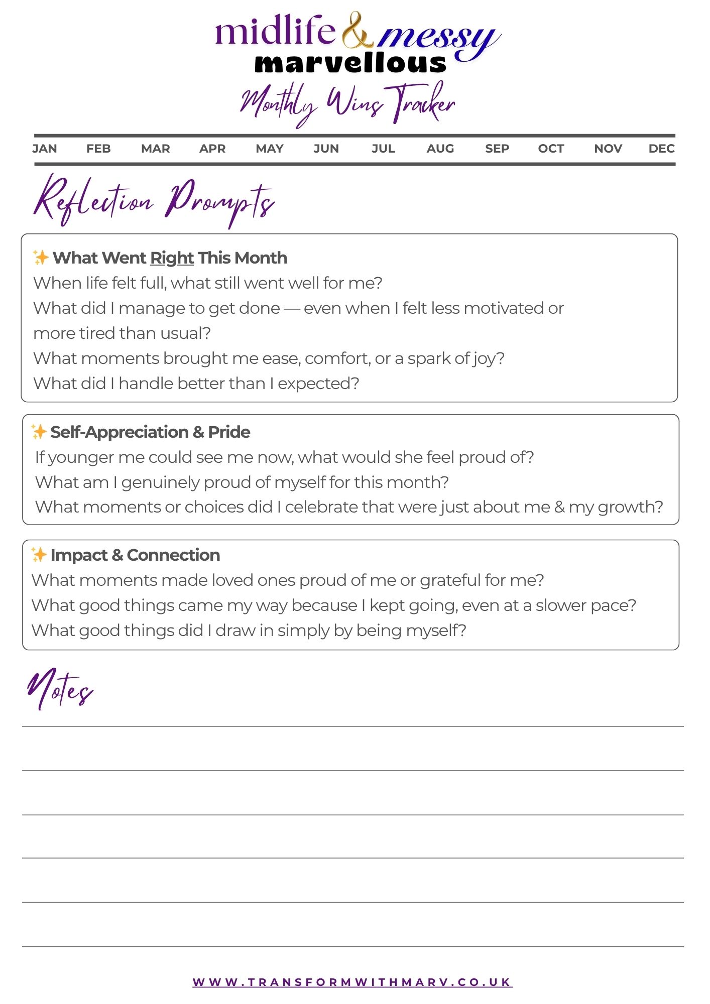 *FREE* Download ‘Track Your Wins’ (Monthly Tracker!)