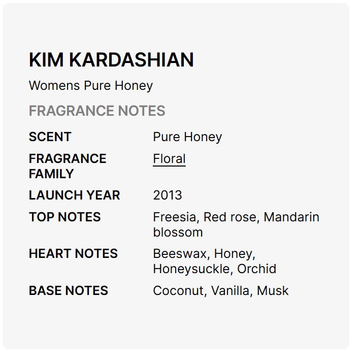 Kim Kardashian Pure Honey Eau de Parfum