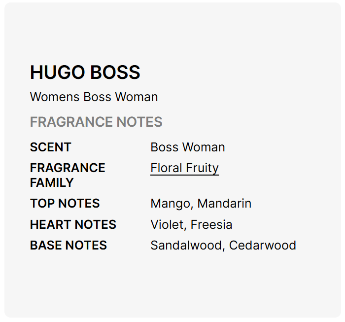 Hugo BOSS Woman Eau de Parfum