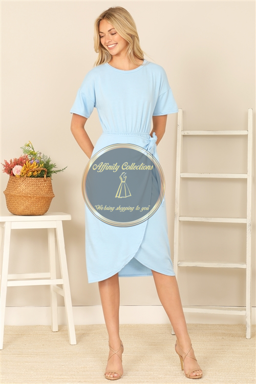 Light Blue Midi Dress