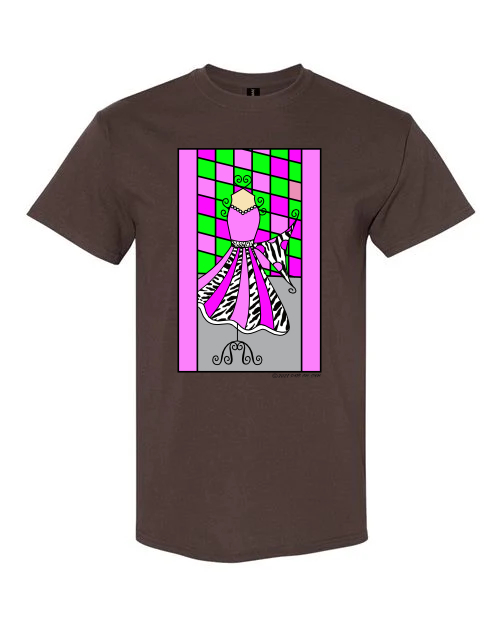 Dress to Impress, Form or Fashion Graphic T-shirt, short sleeve,