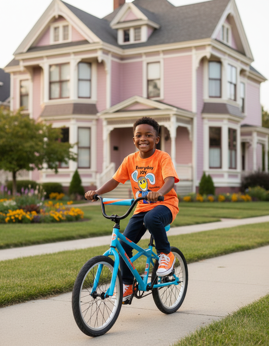 Tie-Dye Youth 5.4 oz. 100% Cotton Spider Orange T-Shirt