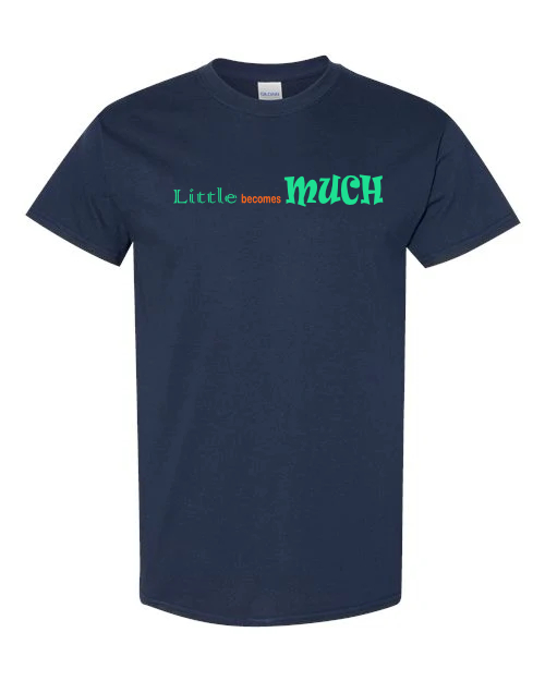 Ladies, kids, men's, Little Becomes Much tees sweatshirts 