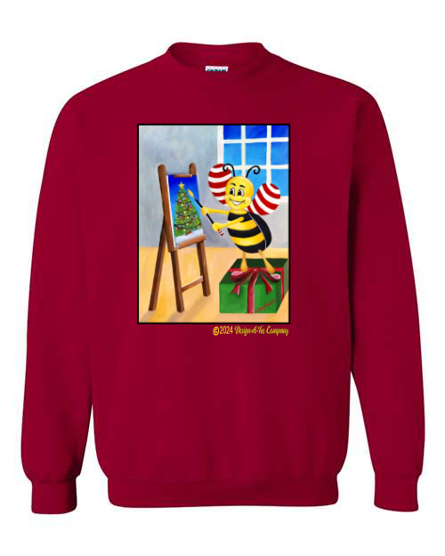 Bee Artist Holiday Sweatshirt