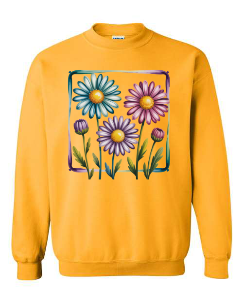 Floral Graphic Pink Sweatshirt