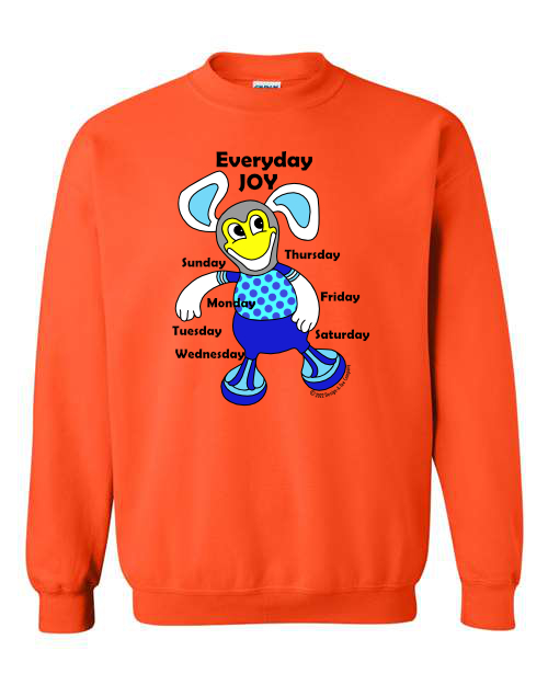 Children's Everyday Joy Cartoon character graphic sweatshirt, colorful, Joyful t-shirt,