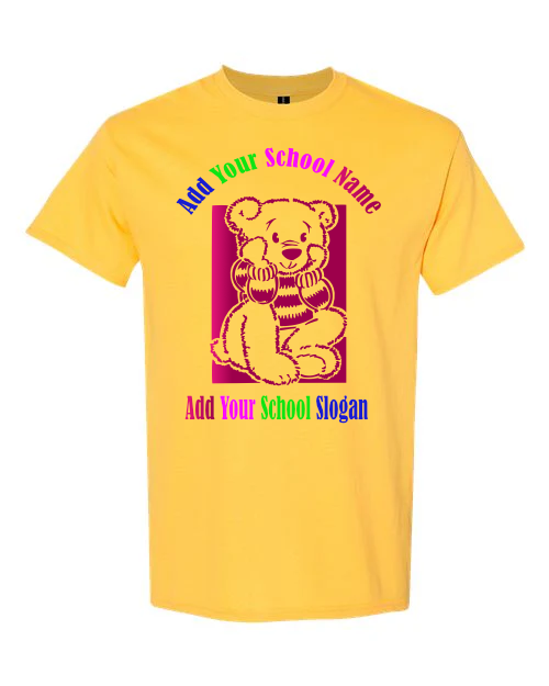 Custom School Mascot Bear T-Shirt