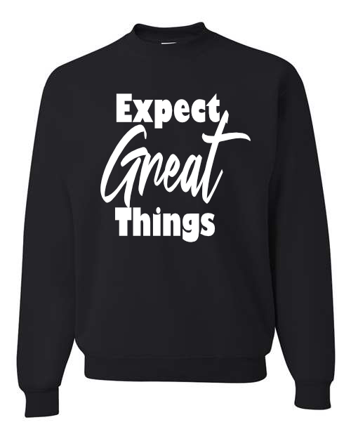 Encouraging Uplifting T-shirt Expect Great Things, Graphic Tee, Short sleeve,