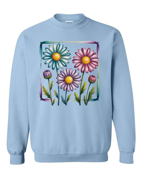 Floral Graphic Pink Sweatshirt