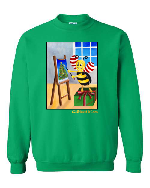Bee Artist Holiday Sweatshirt