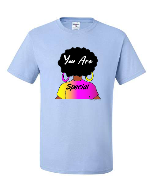 Graphic Apparel, Naturally Me, You Are Special, African American Girl Afro T-Shirt, Sweatshirt, Hoodie