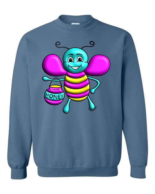 Cartoon Bee Sweatshirt Children's & Adults Cotton