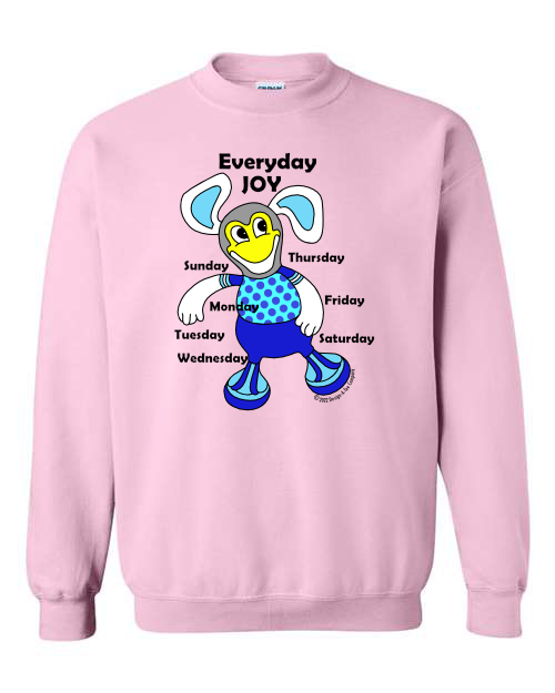 Children's Everyday Joy Cartoon character graphic sweatshirt, colorful, Joyful t-shirt,