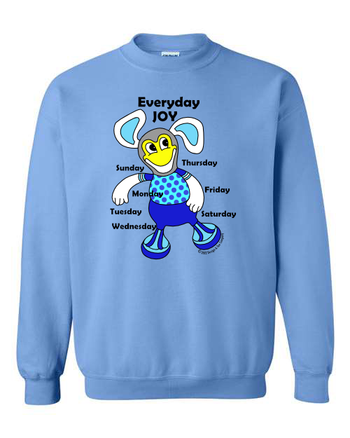 Children's Everyday Joy Cartoon character graphic sweatshirt, colorful, Joyful t-shirt,
