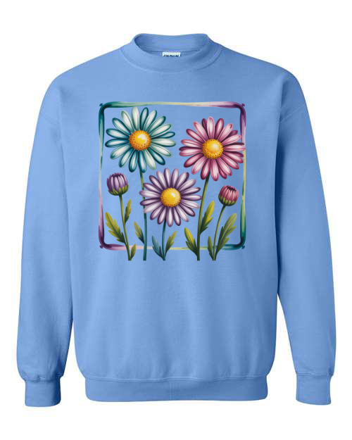Floral Graphic Pink Sweatshirt