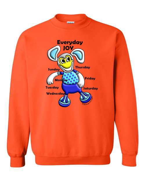Children's Everyday Joy Cartoon character graphic sweatshirt, colorful, Joyful t-shirt,