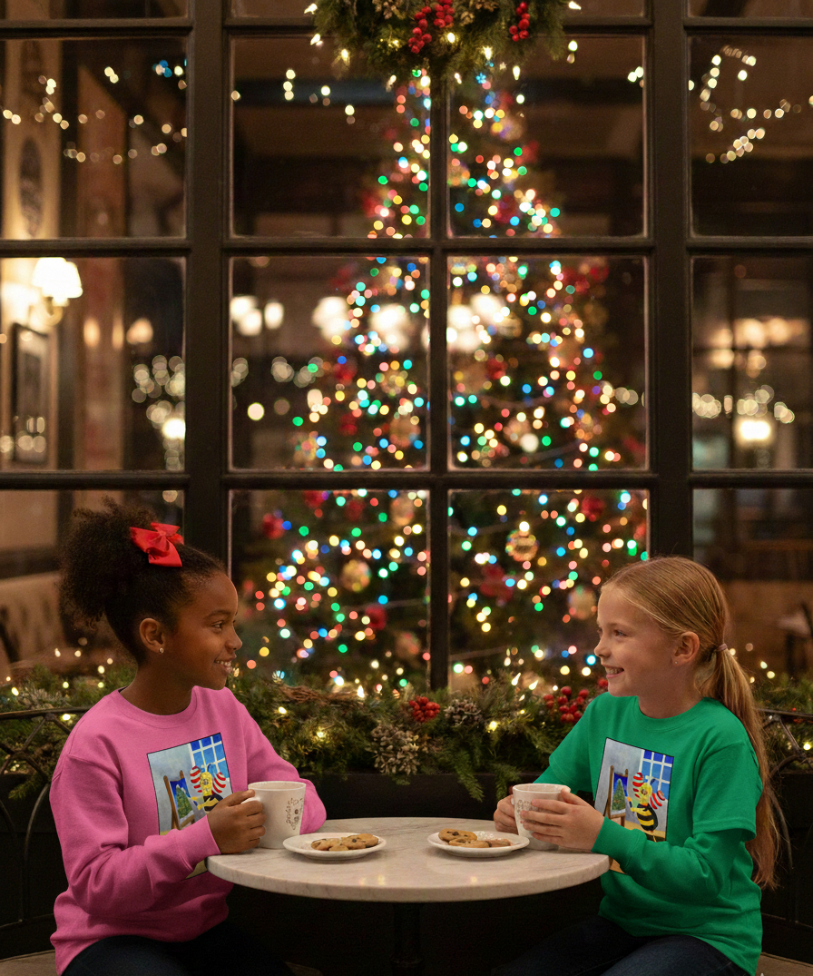 Children's Adults Graphic Red Sweatshirt Gildan Jerzees, T-shirt Artist Bumblebee Small-XLarge 50/50, 100% cotton 2025