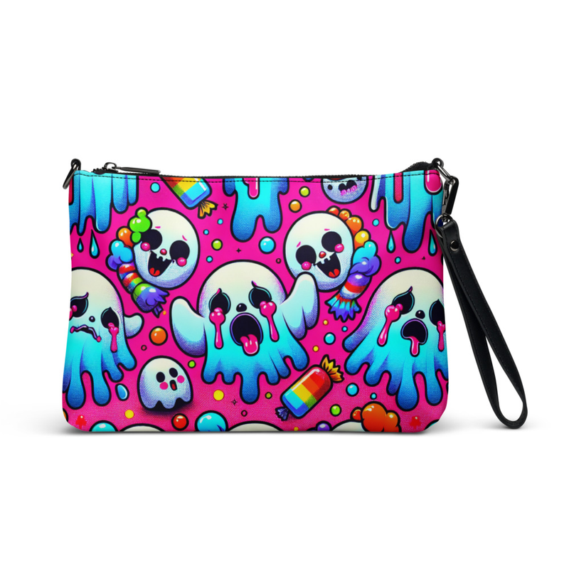 Colorful Ghost Print Clutch Bag