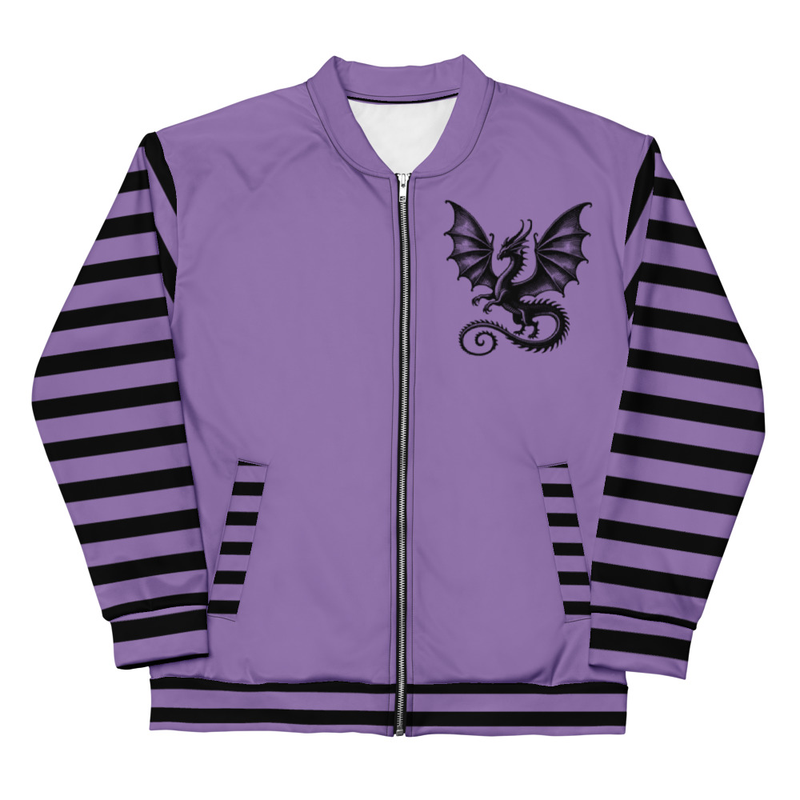 Purple Dragon Bomber Jacket