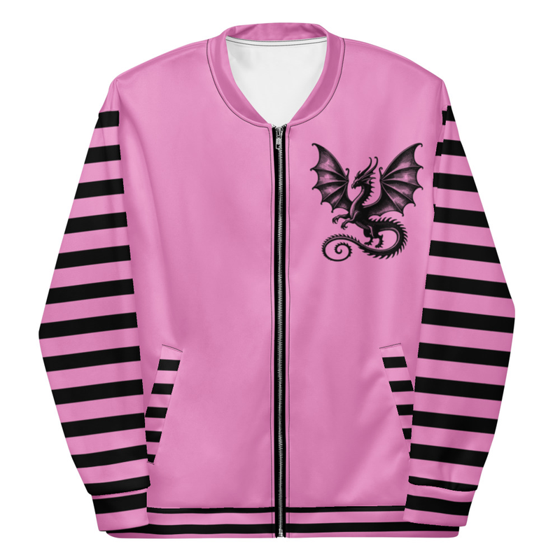 Pink Dragon Bomber Jacket