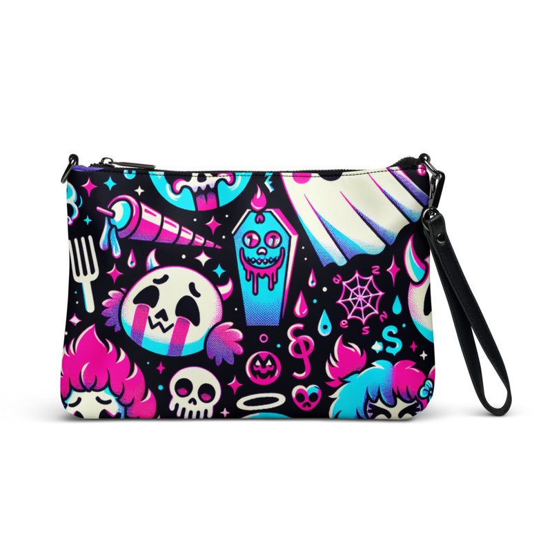 Neon Goth Wristlet Purse