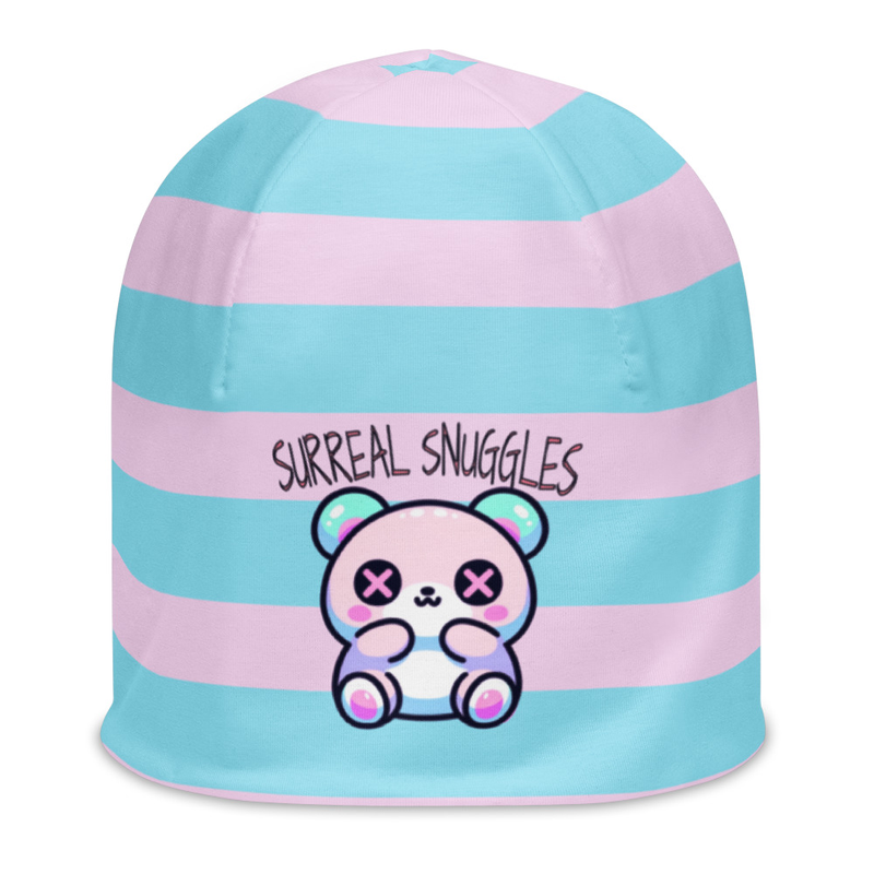 Surreal Snuggles Striped Beanie