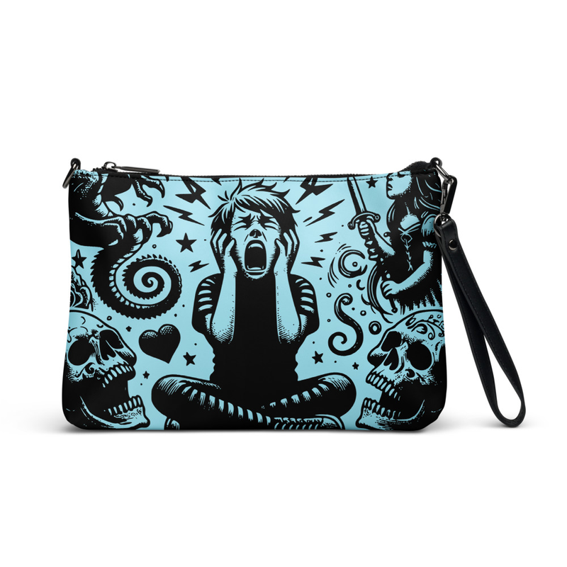 Screaming Art Clutch Bag