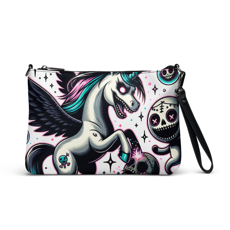 Gothic Unicorn Wristlet Bag