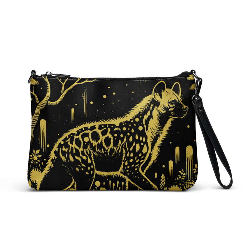 Spotted Hyena Wristlet Clutch