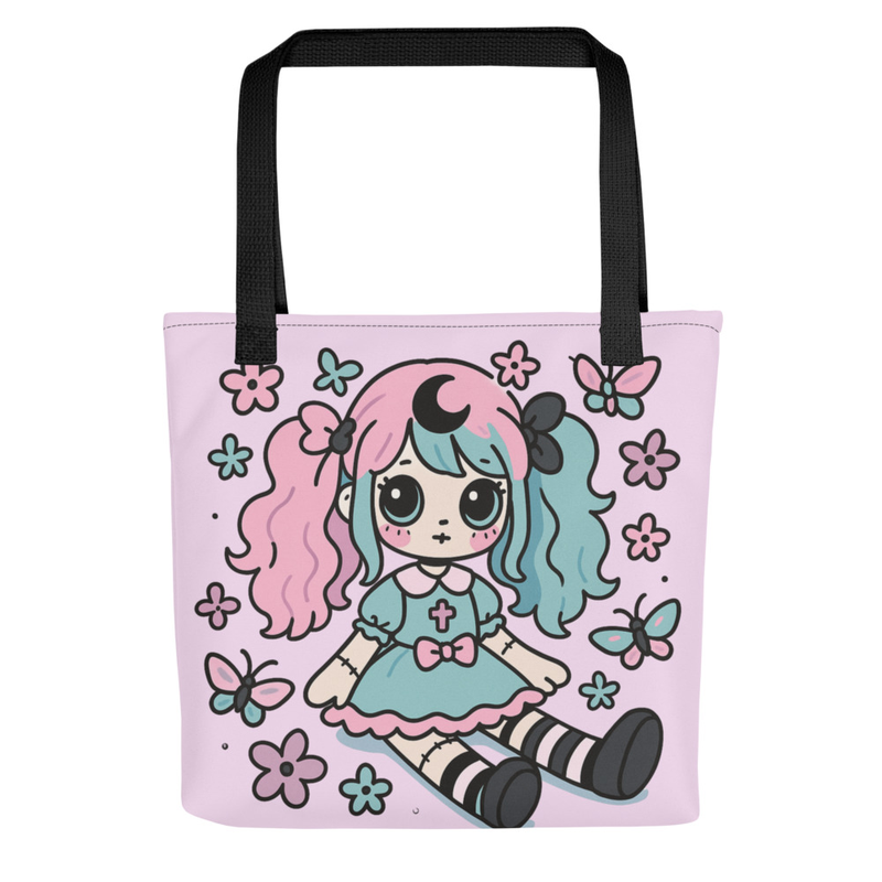 Kawaii Doll Tote Bag