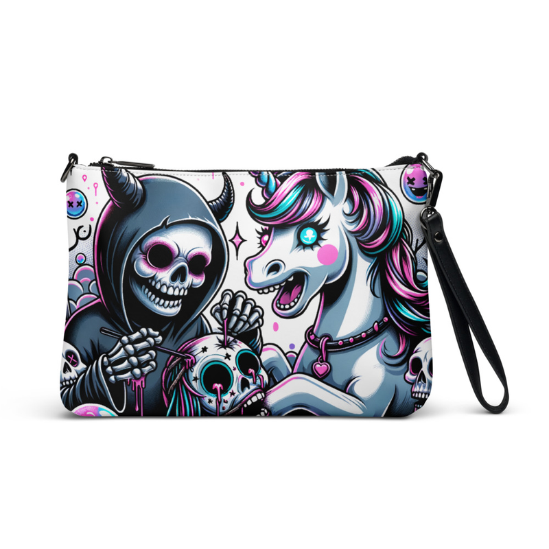 Gothic Unicorn Clutch Bag